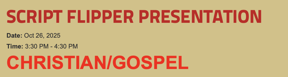 Script Flipper Presentation